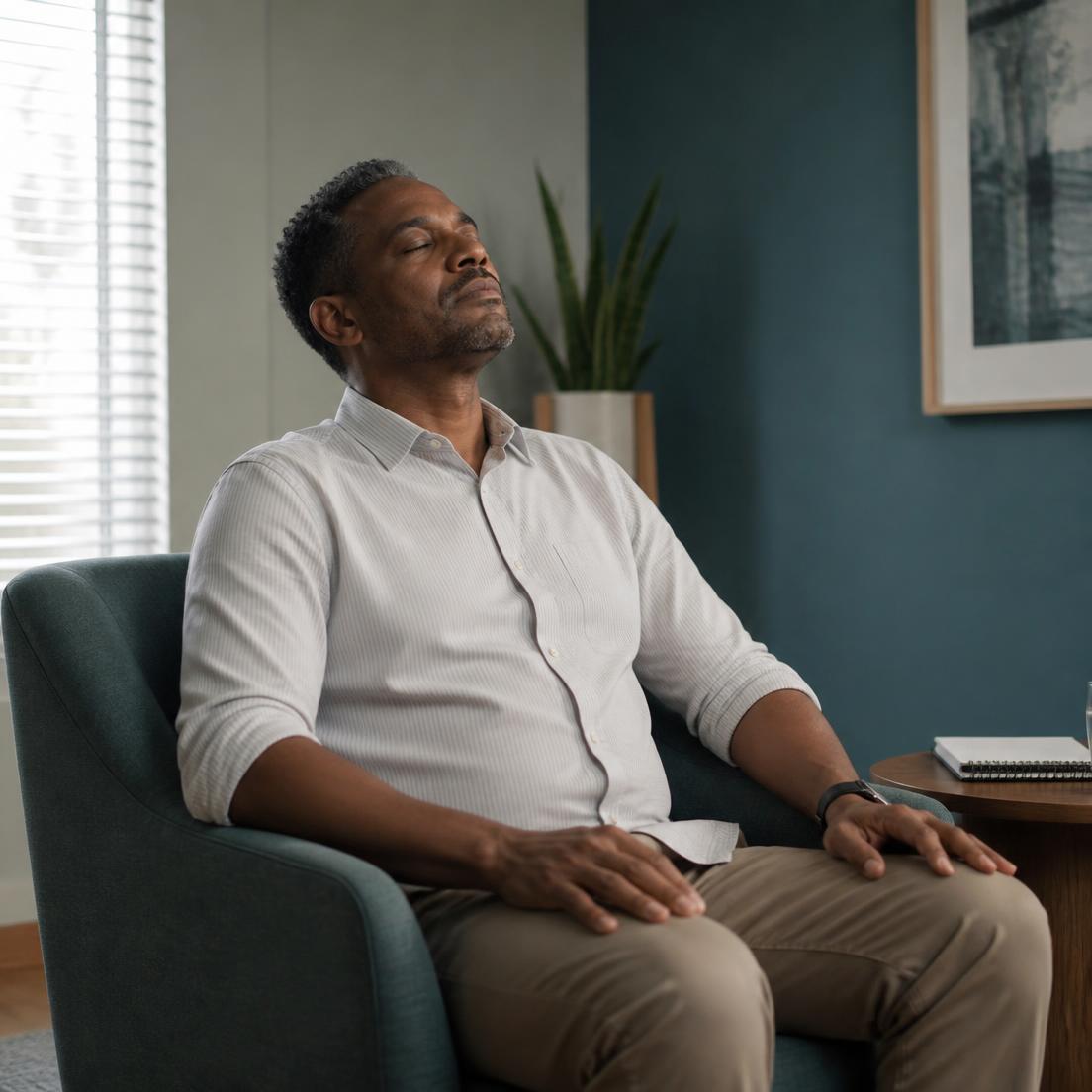A Caribbean professional finding calm and steadiness after a period of sustained pressure